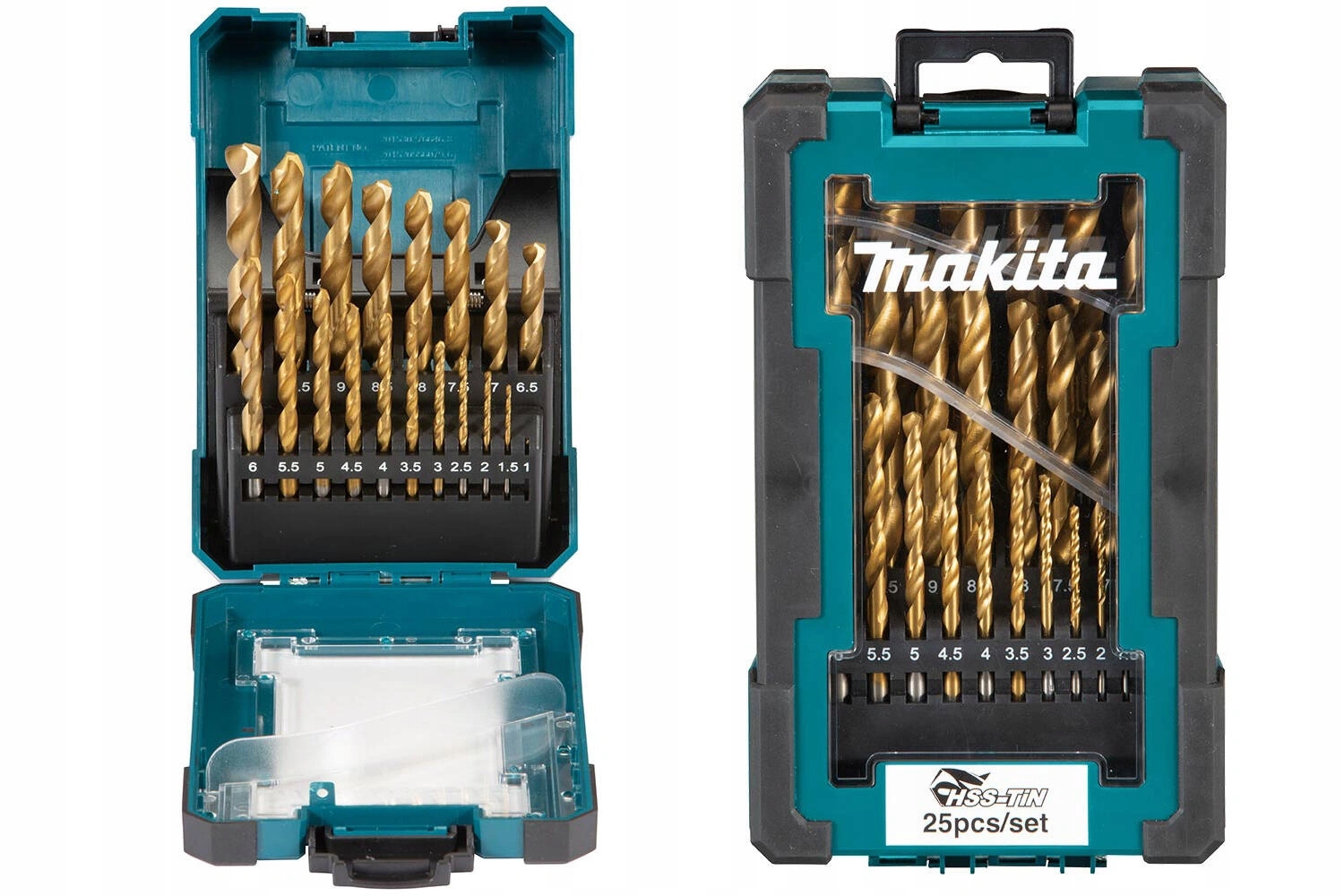 Makita Zestaw komplet wierteł do metalu Hss-tin 1-13 mm 25szt D-72235