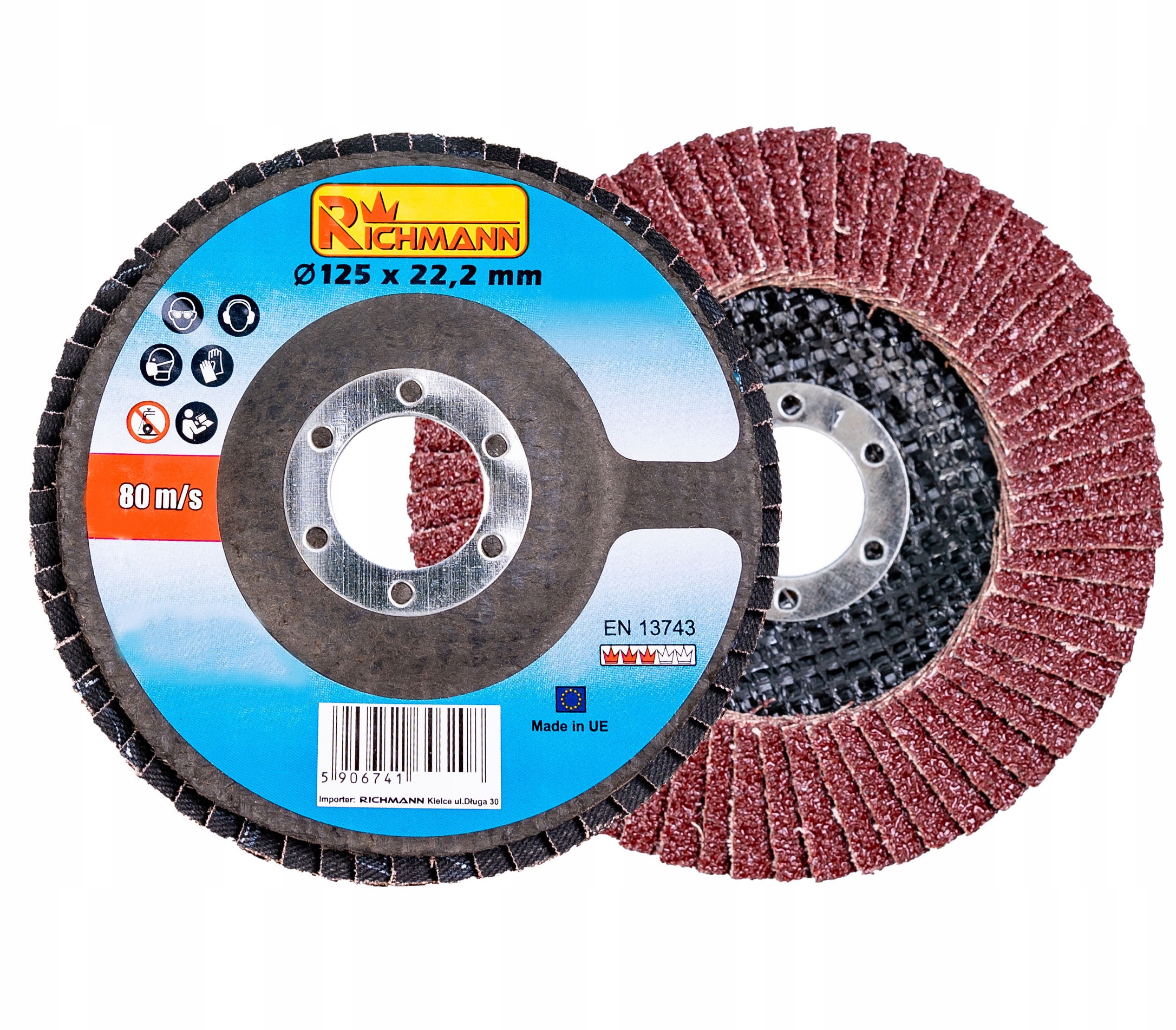

Tarcza Ściernica Listkowa 125mm P60 Richmann Ko