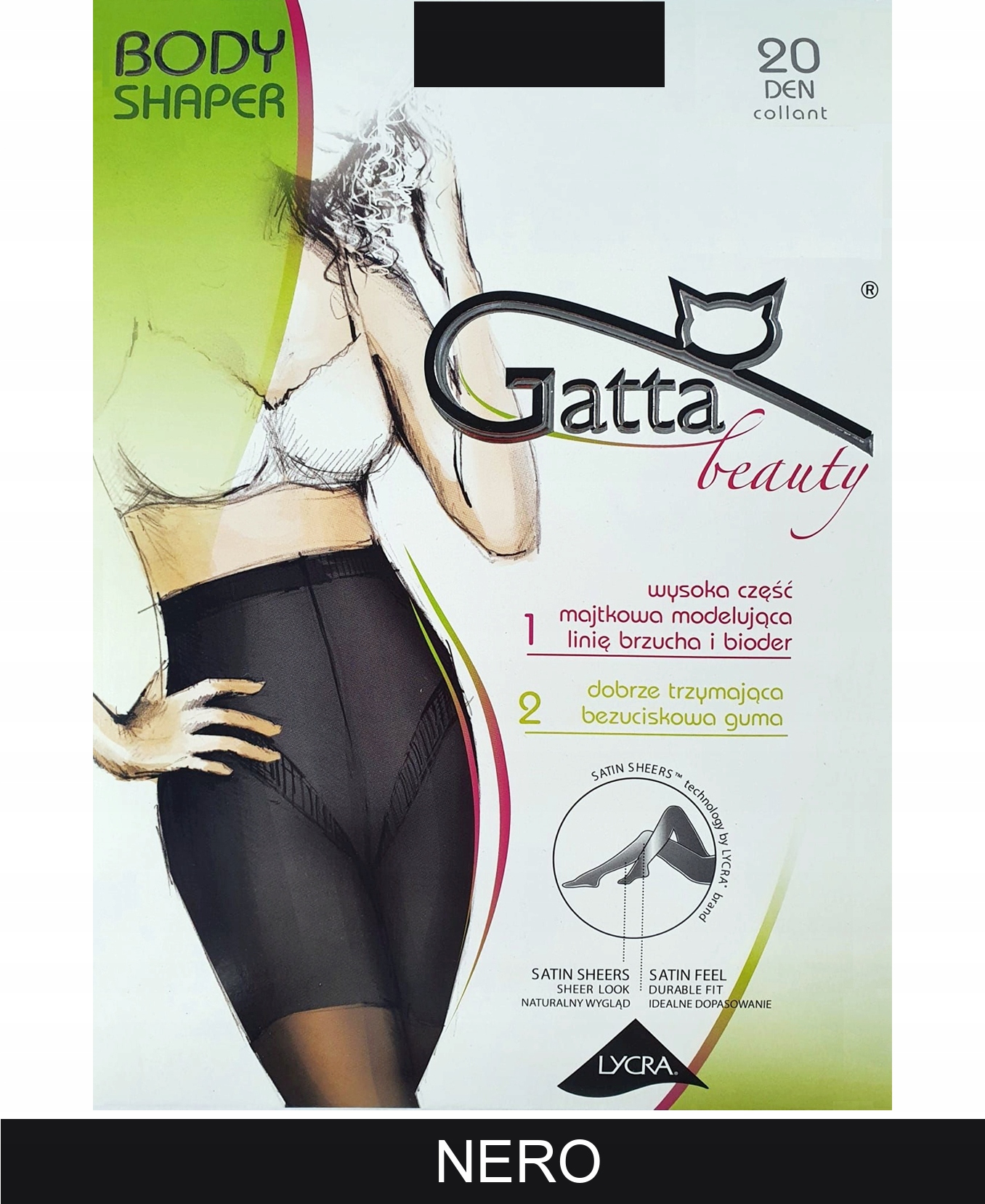 

Gatta Body Shaper 20 Rajstopy dam. 2-S Nero