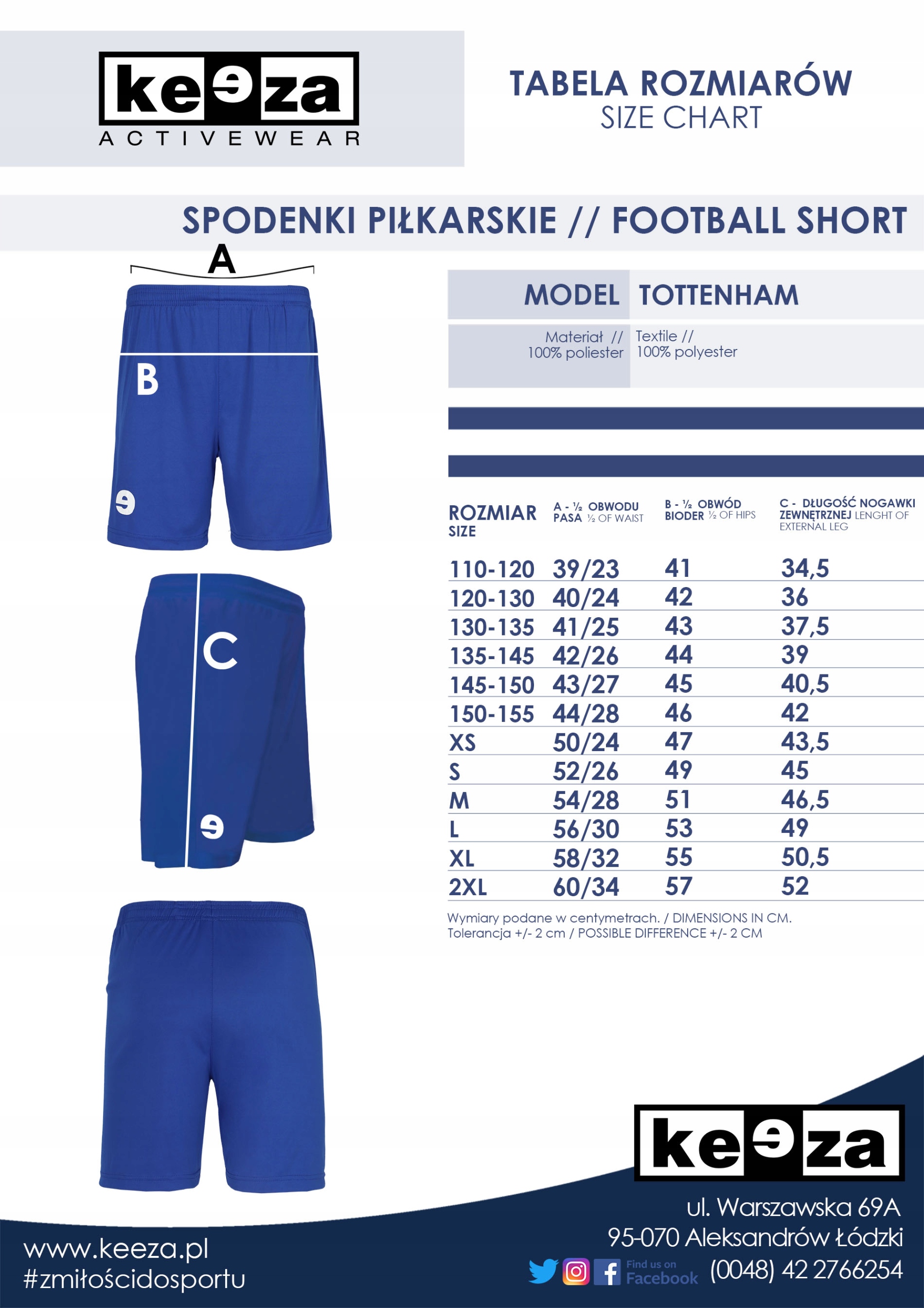 Strój piłkarski | Komplet Tottenham KEEZA Drużyna nie dotyczy