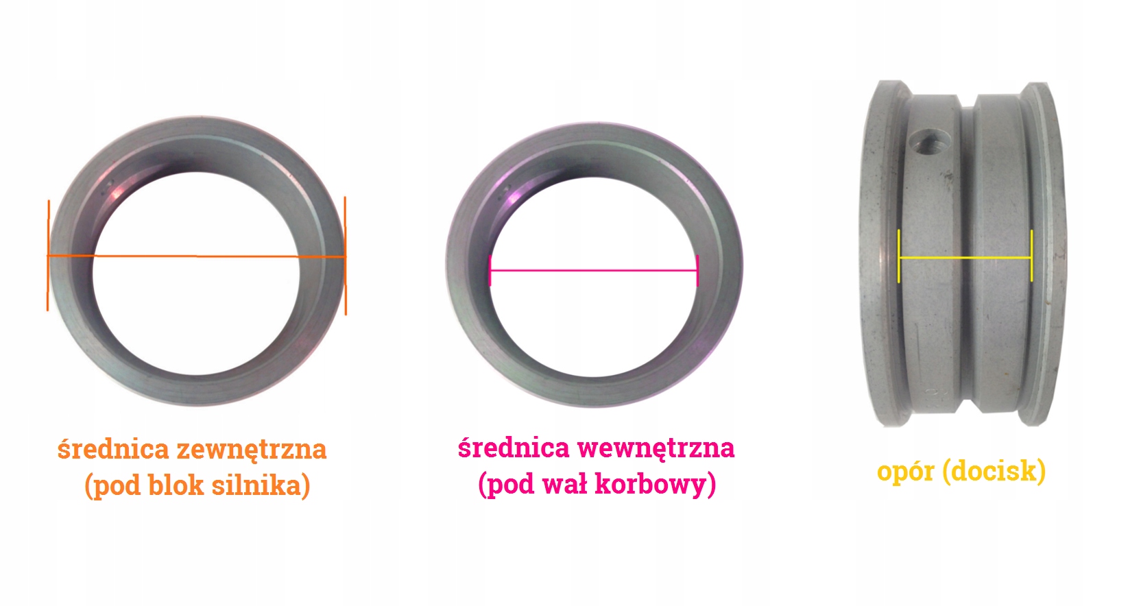 Panewki główne +1.00mm -0.25mm std. VW GARBUS T2 Numer katalogowy części 1611-025