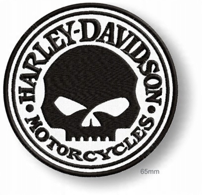 

Naszywka termo Harley Davidson czaszka 65mm haft