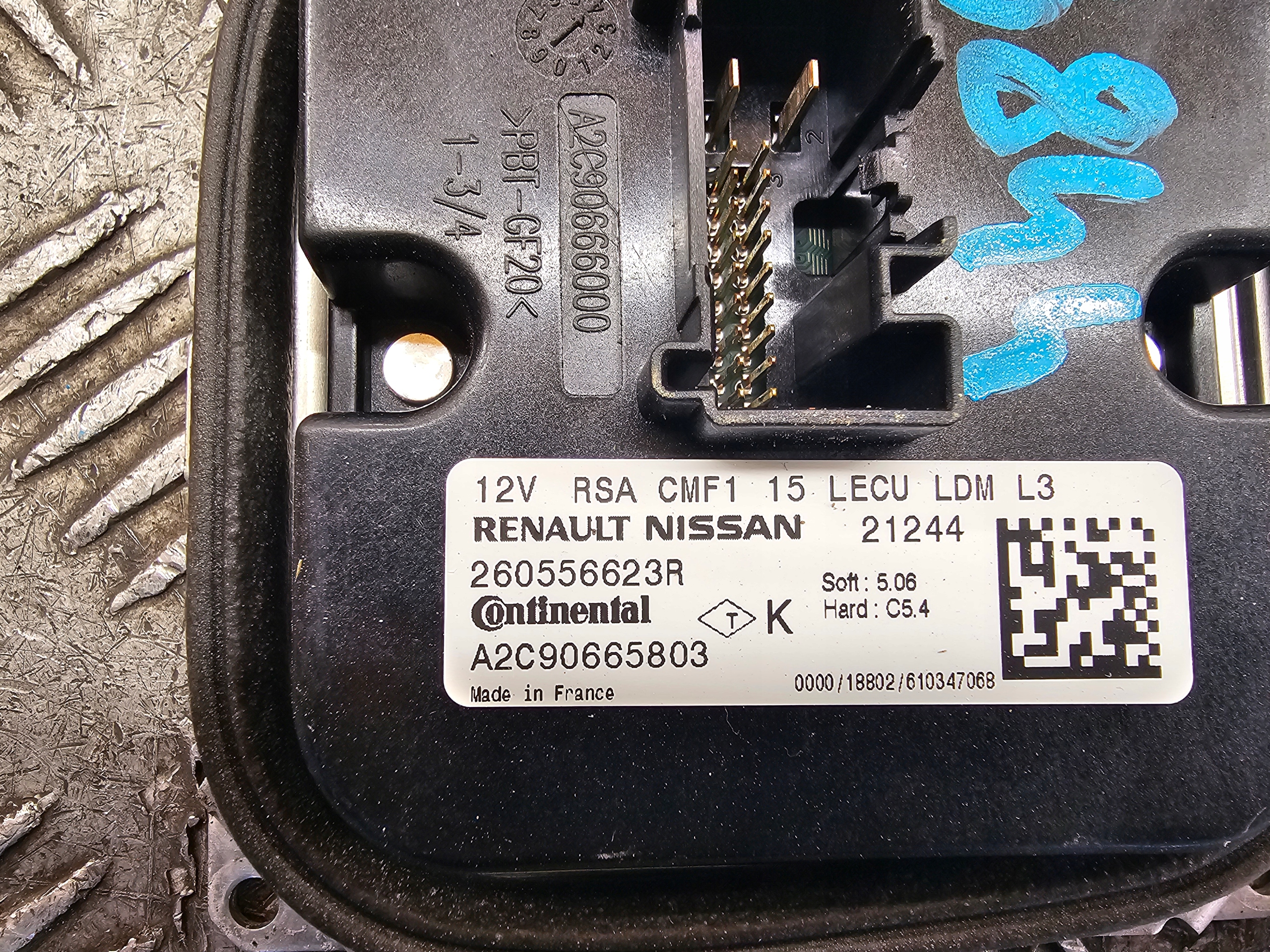 control unit module LED CONTINENTAL RENAULT NISSAN 260556623R