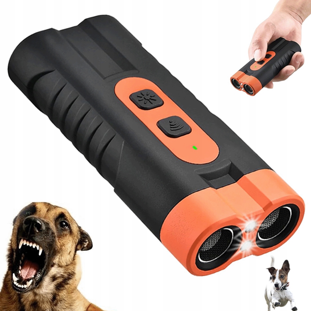 Levně Ultrazvukový Trenér Psů 15-40 Khz Proti Štěkání S Led Svítilnami
