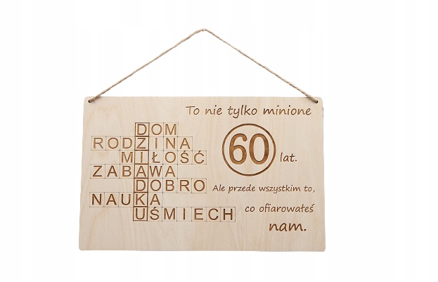 

Tabliczka na urodziny dla dziadka, personalizowana