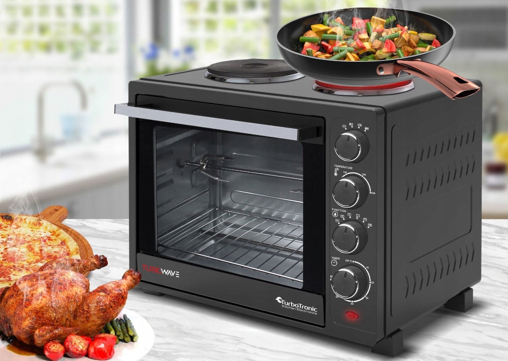 Mini Piekarnik TURBOTRONIC TT-EV35TS Kolor dominujący czarny