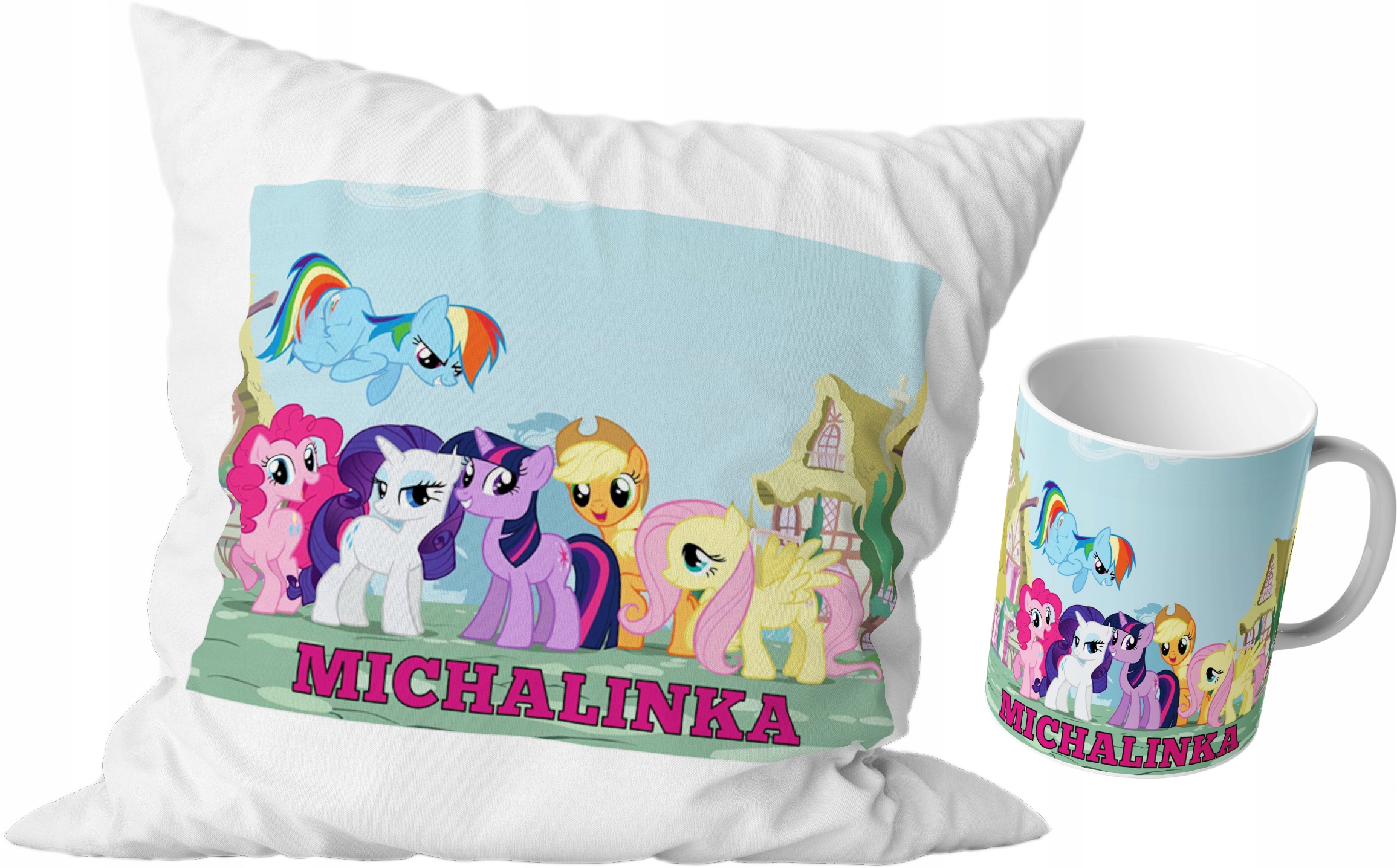 

My Little Pony Zestaw Kubek +poduszka+imię