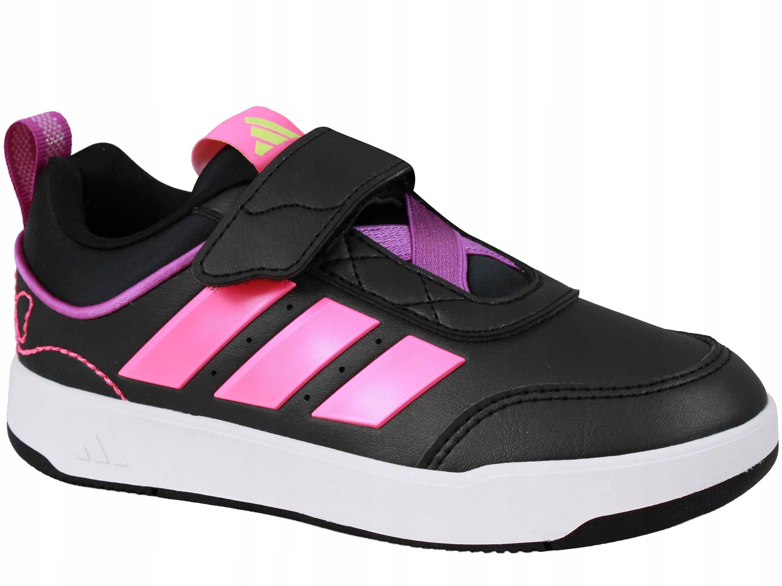 Adidas Tensaur Sport KI1800 Buty Trampki Dziecięce Na Rzepy Czarne Różowe