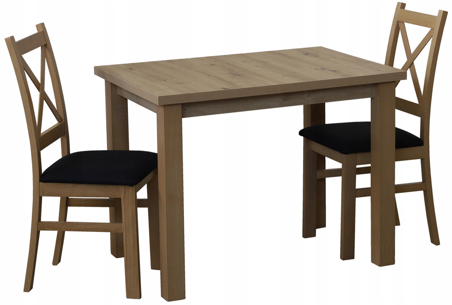 Sada kuchyňského stolu 100x70 se 2 jídelními židlemi M016-2 Dub Artisan