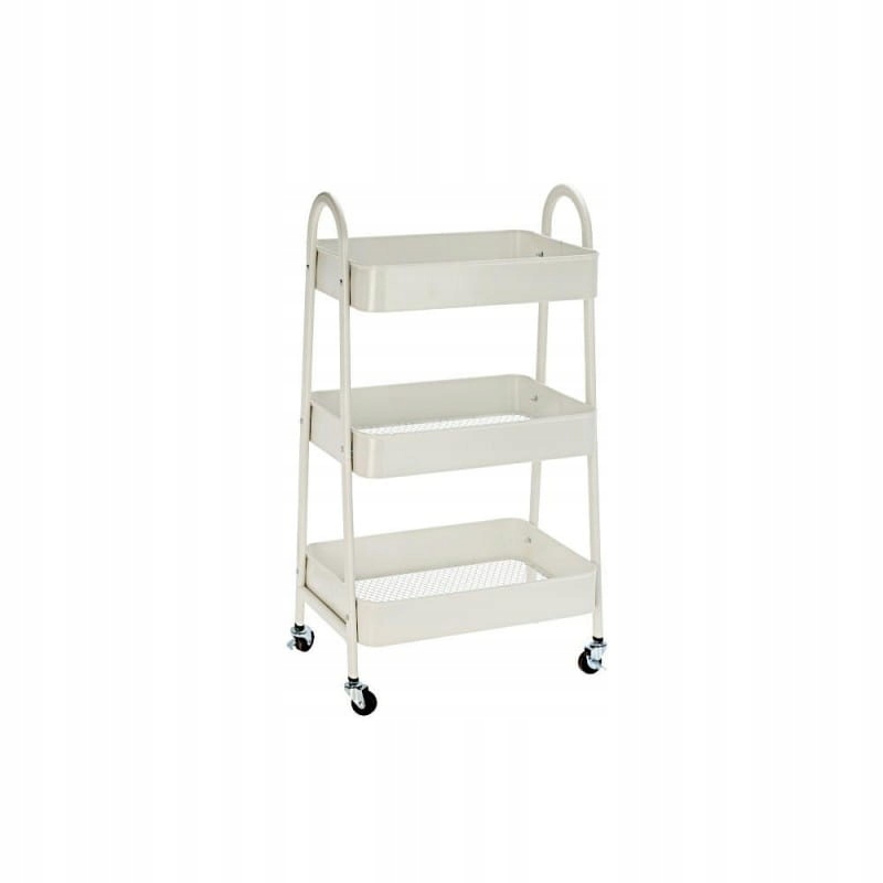 Homestyling KO-C80902000 třípatrový kov krémová