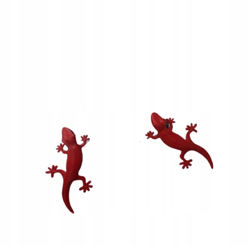 Gekon gecko Magnet na chladničku červený