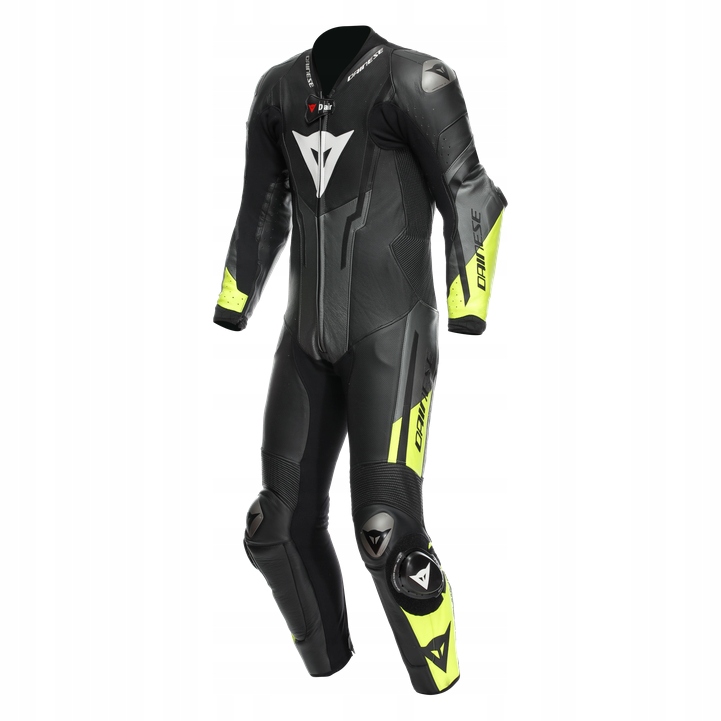 Kombinéza s vzduchovým vankúšom Dainese Misano 3 D-Air Čierna/Žltá-Fluo 5