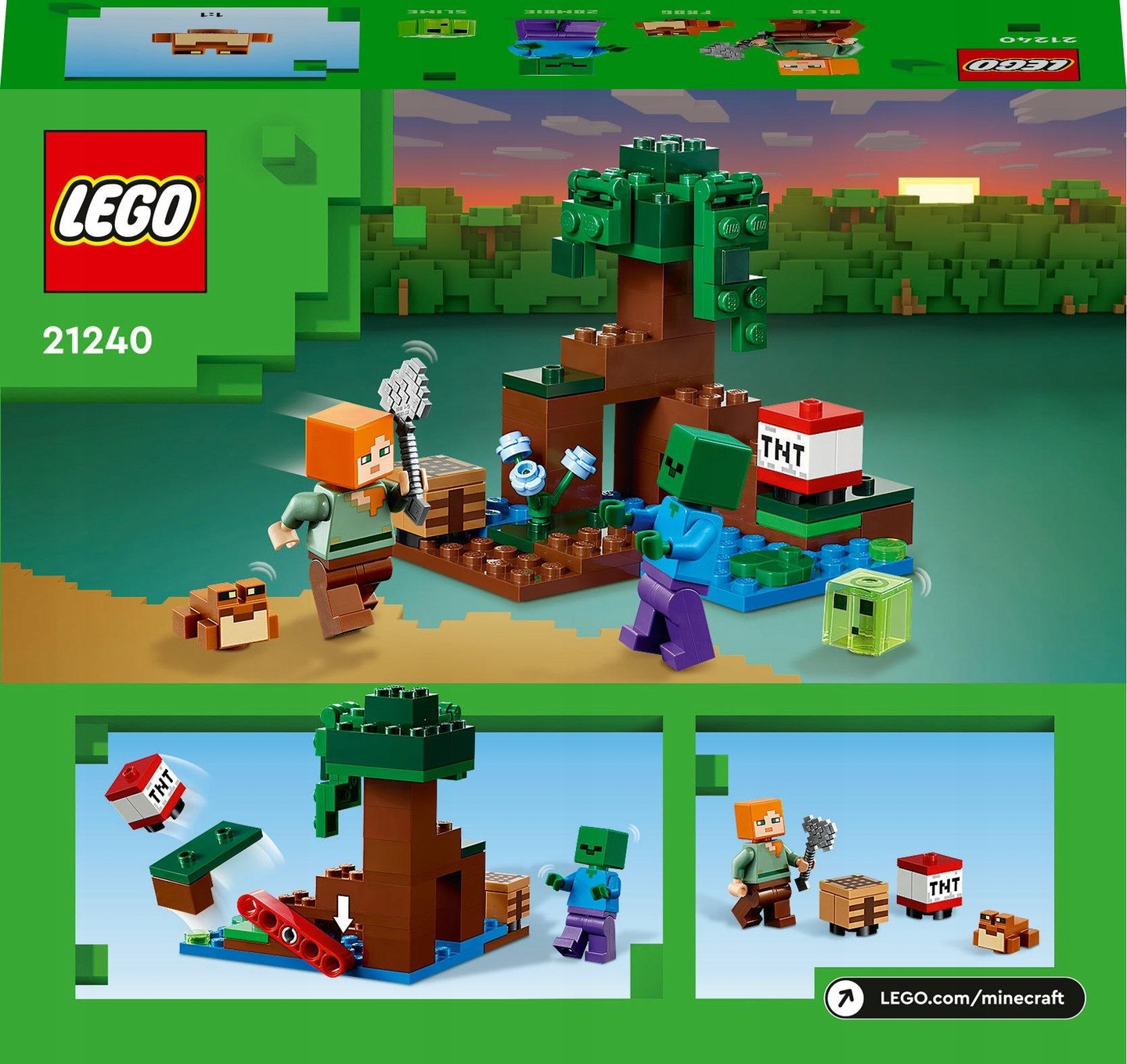 LEGO MINECRAFT PRZYGODA NA BAGNACH WYRZUTNIA TNT Numer produktu 212401
