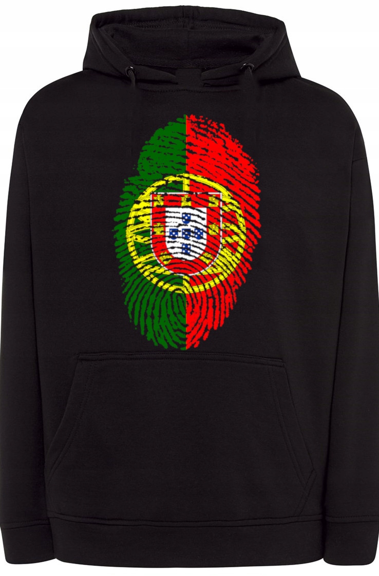 Portugalsko Pánská Mikina Otisk prstuModa vel.5XL