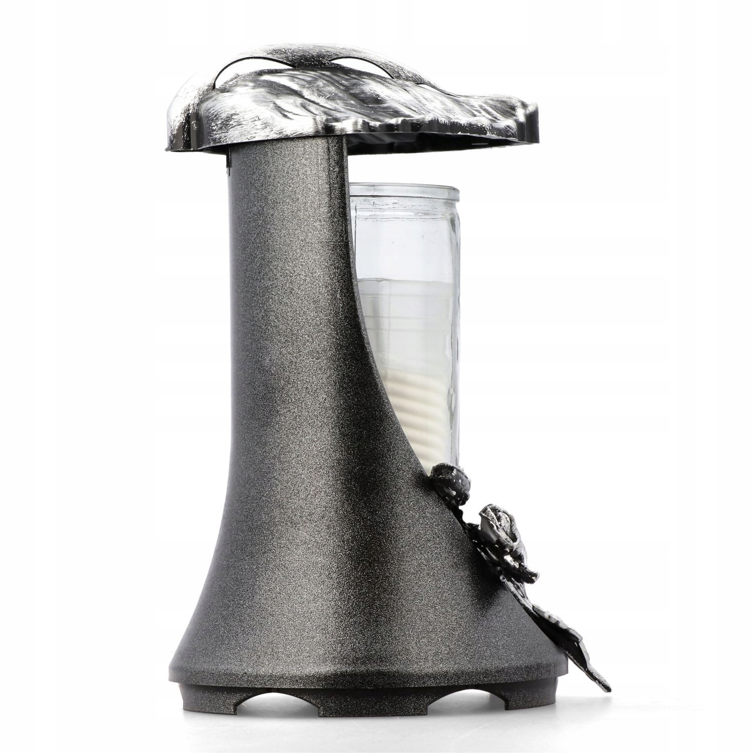 Znicz ZP lampa liść srebrny 24cm Typ parafinowy