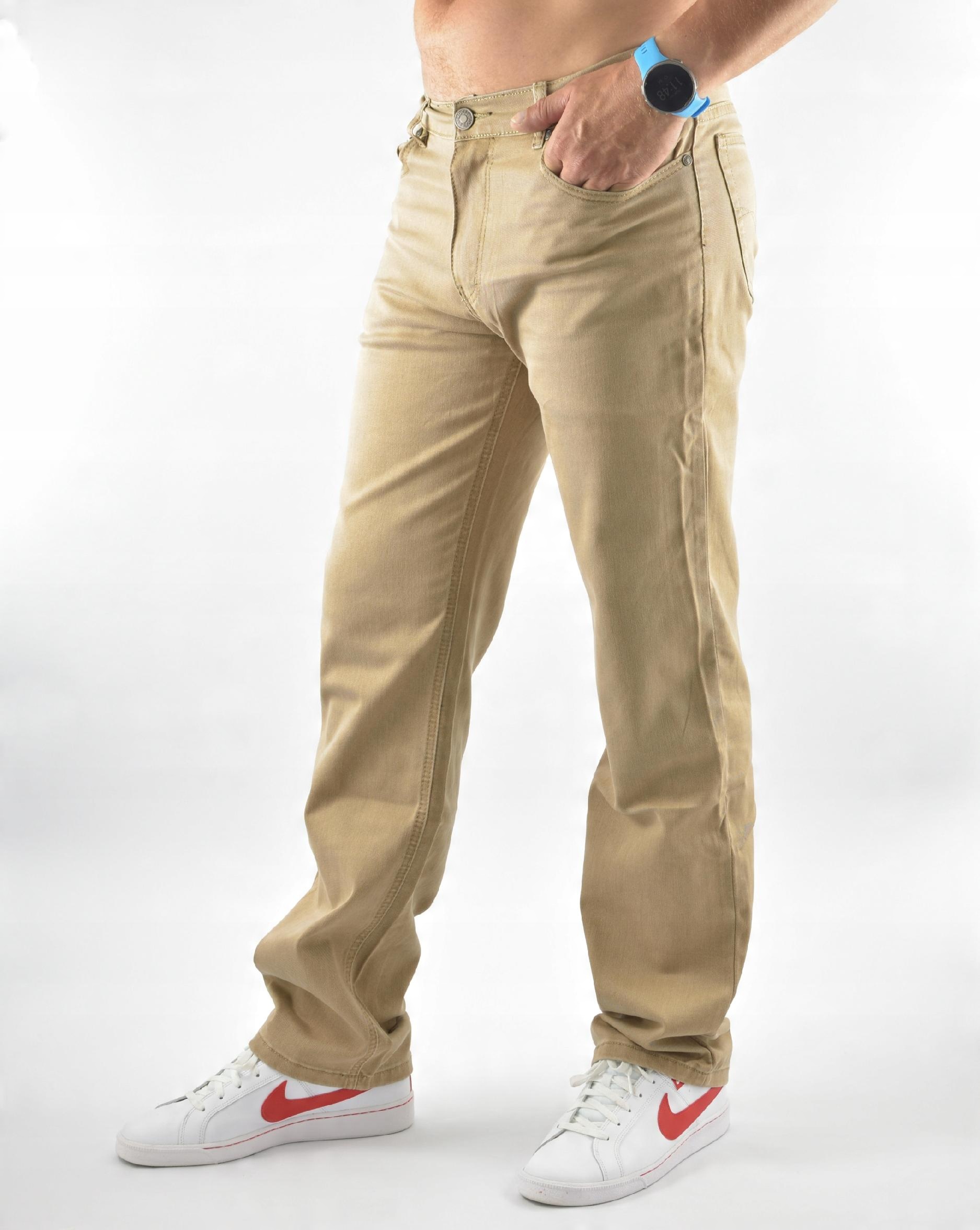 

Spodnie Jeans Bigrey Meskie Bezowe 34/30