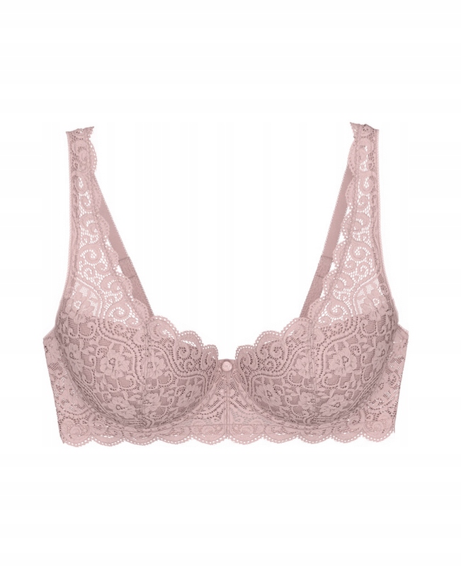 Krajková vyztužená podprsenka s růžovými kosticemi Triumph Amourette Whp 70F