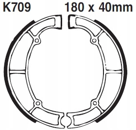 Szczęki hamulcowe Kawasaki Vn 700 750 800 Vulcan