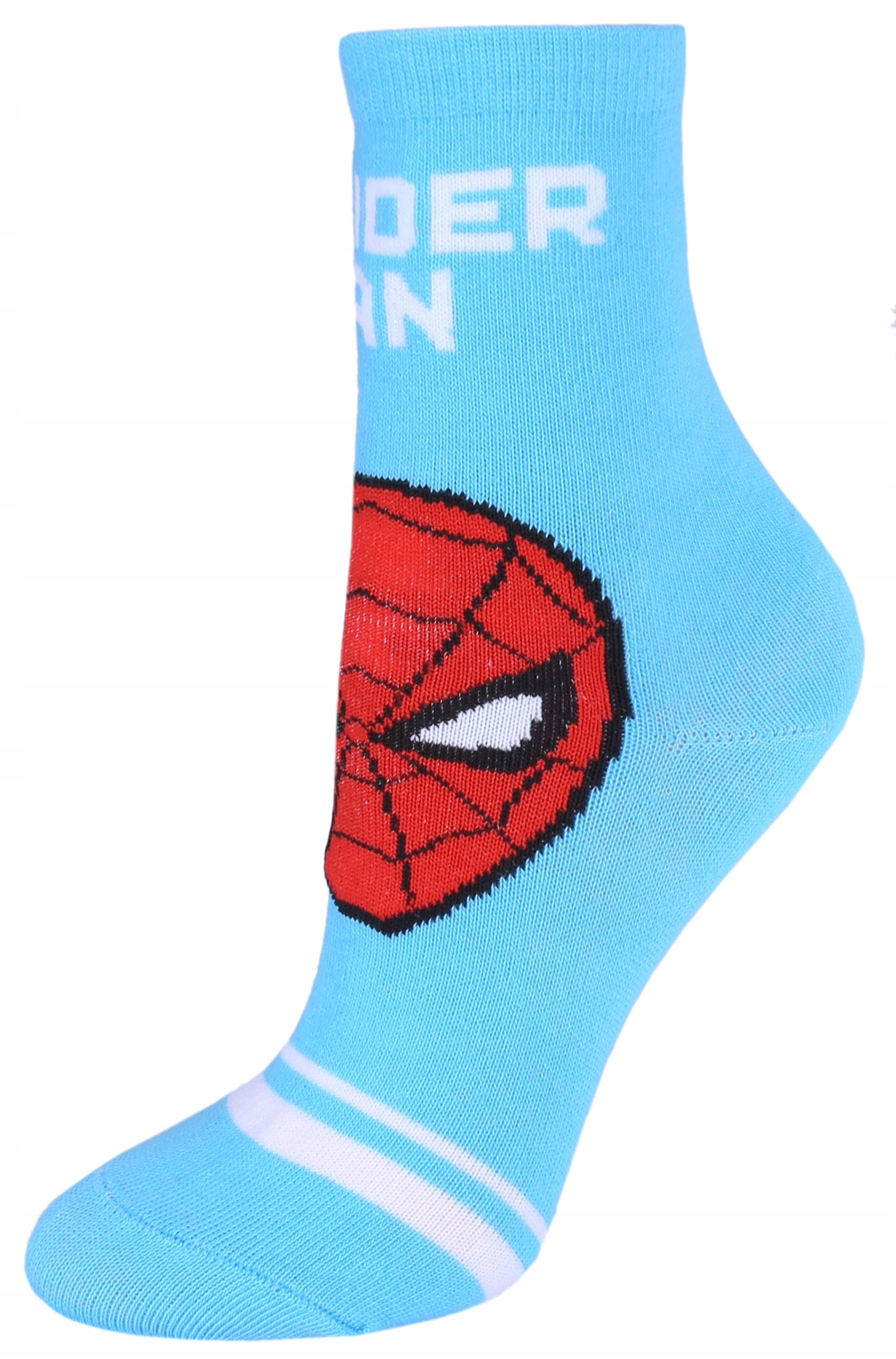 

Niebieskie chłopięce skarpetki Spider Man 27-30 Eu