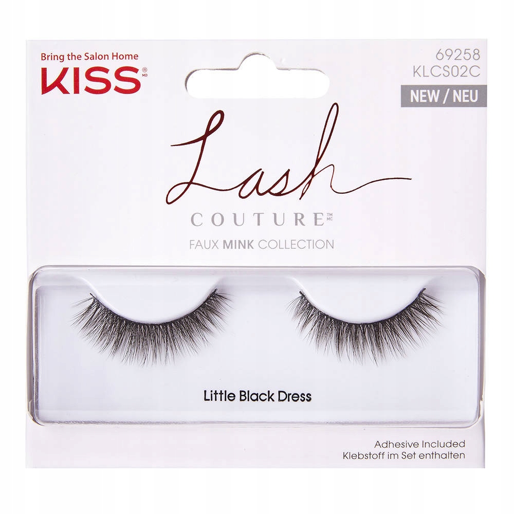 

Kiss rzęsy na pasku Faux Mink Little Black Dress