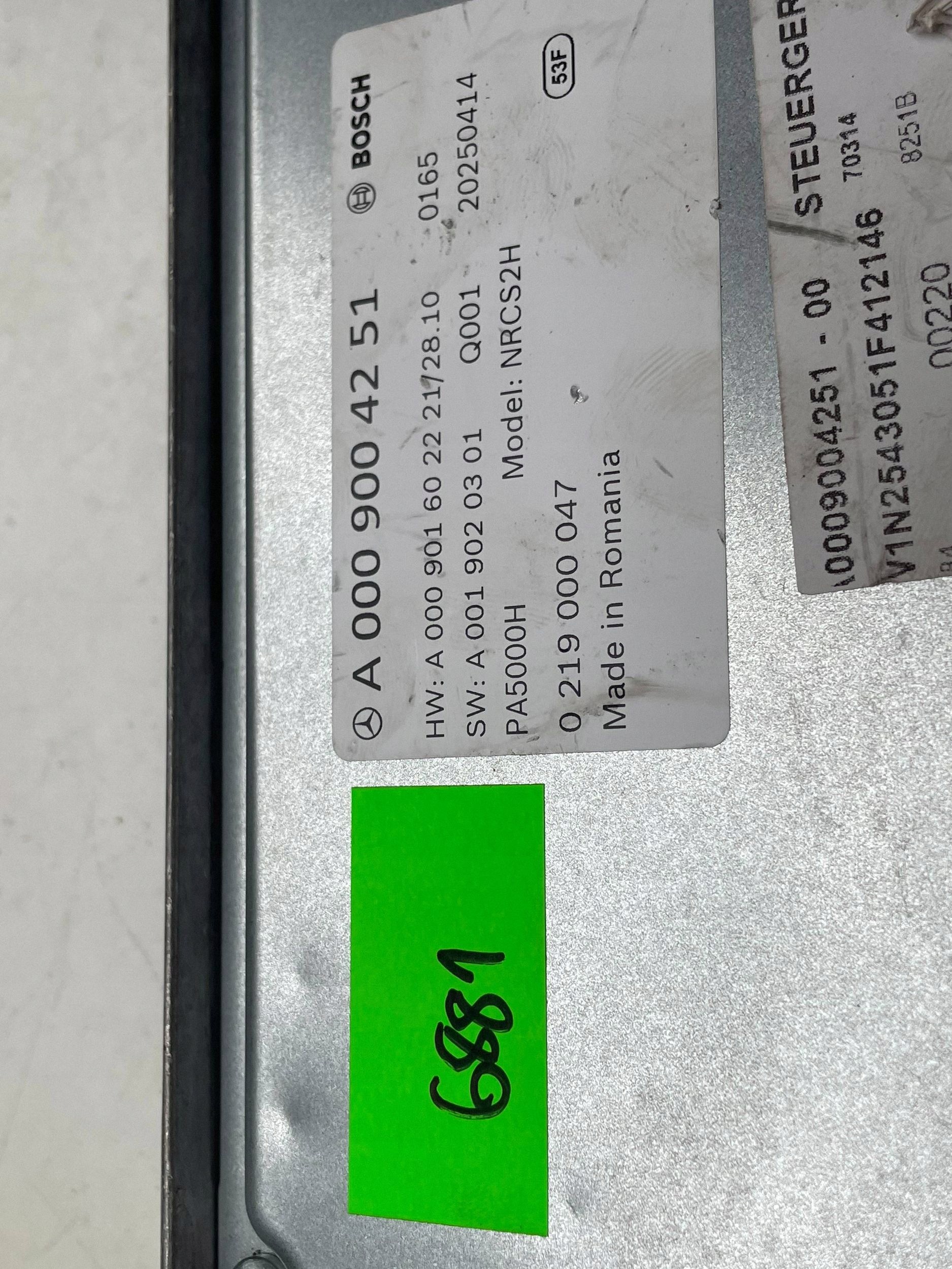 Centralina parcheggio PDC BOSCH A0009004251 MERCEDES-BENZ modulo !J