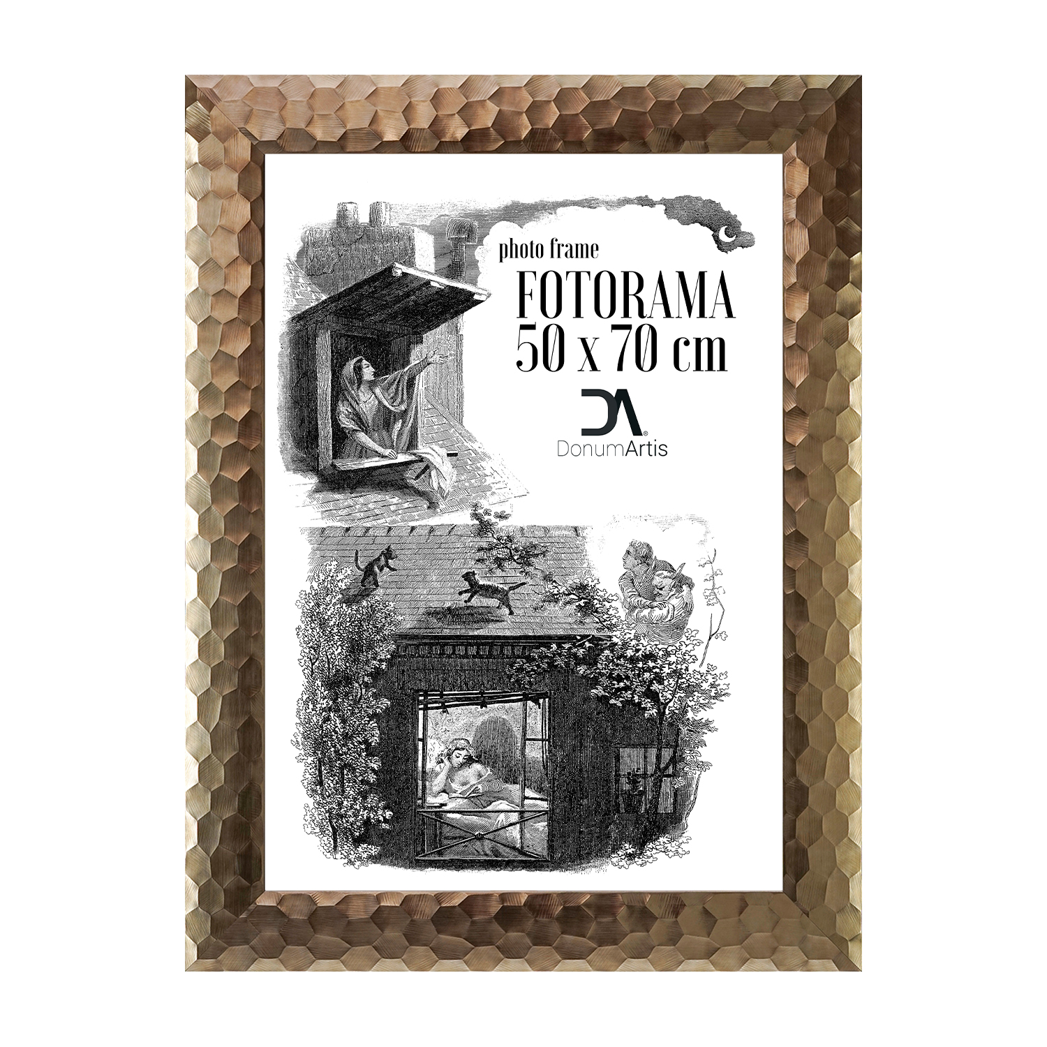 Fotorám zlatý Sevilla 50x70 fotorám na stěny