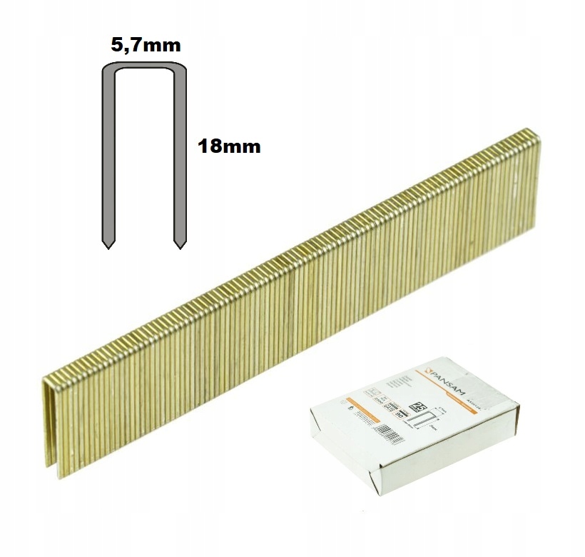 Zszywki do zszywaczy GA18 90 18mm PANSAM 2500pc