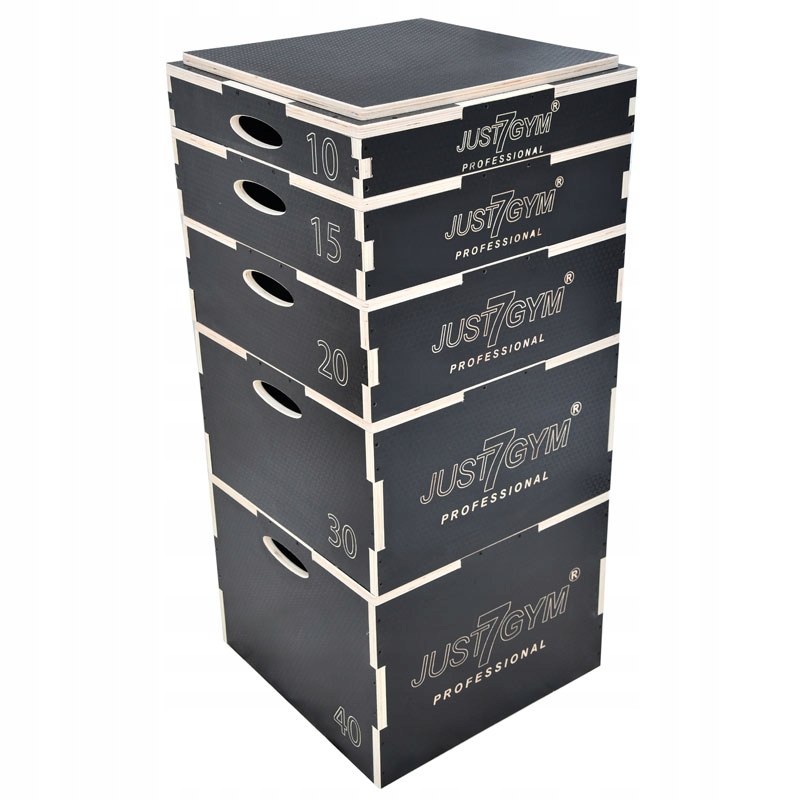 Zestaw 5 Szt Jump Box Skrzynia Plyometryczna Antypoślizgowa 56 x 56 CM
