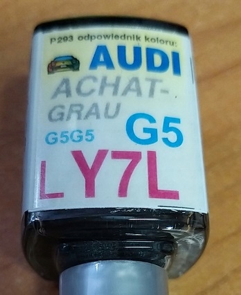 Zaprawka do rys 10ml AUDI SEAT VW LY7L Y7L G5 SZARA ACHAT ARCHATGRAU Producent Ara System