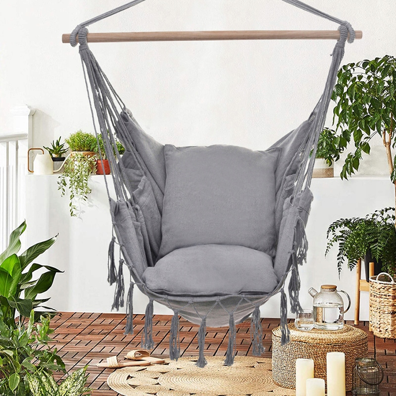 FOTEL OGRODOWY WISZĄCY BOCIANIE GNIAZDO HUŚTAWKA JULIA SZARY Kod producenta JULIA SZARY