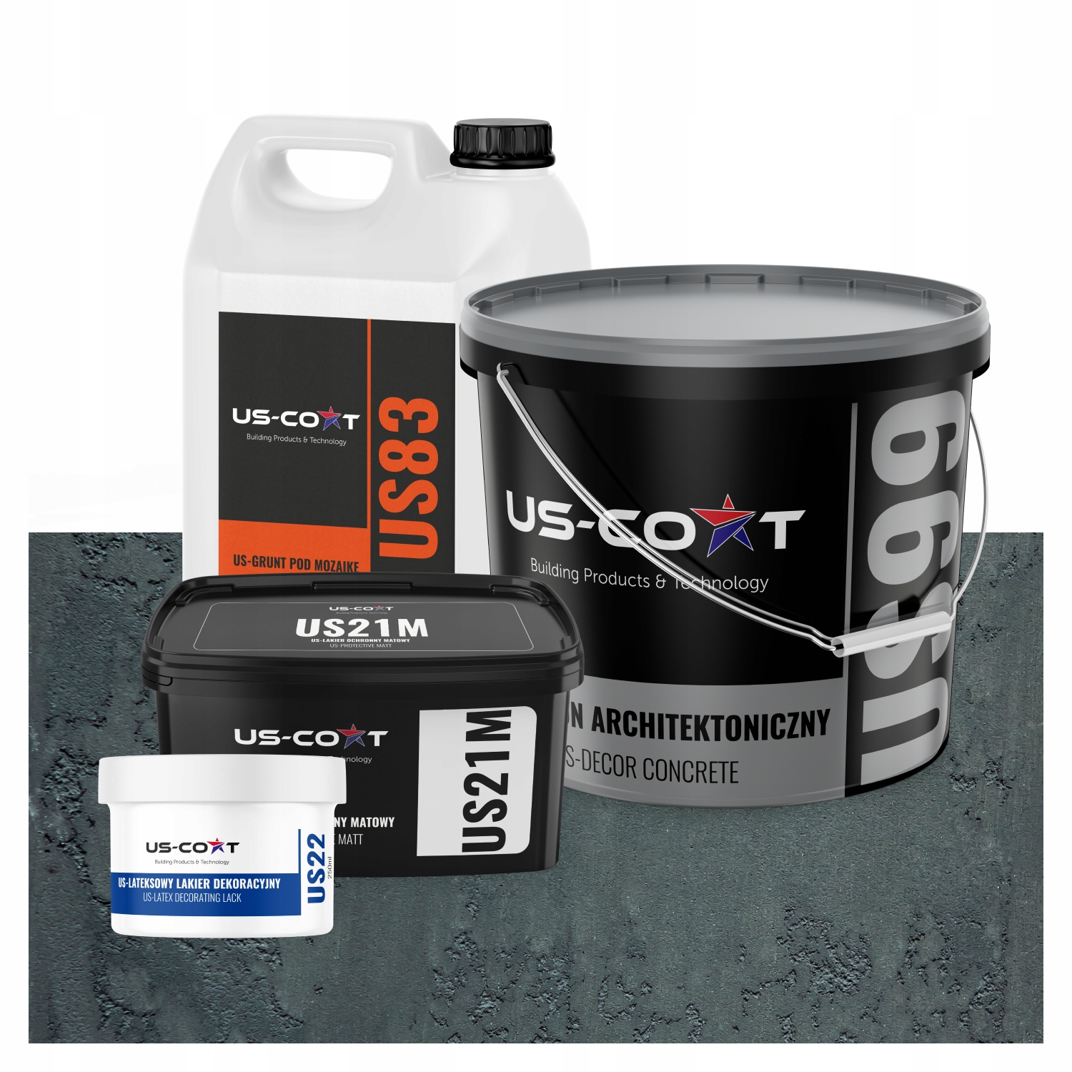 Vnitřní Architektonický Beton Antracit