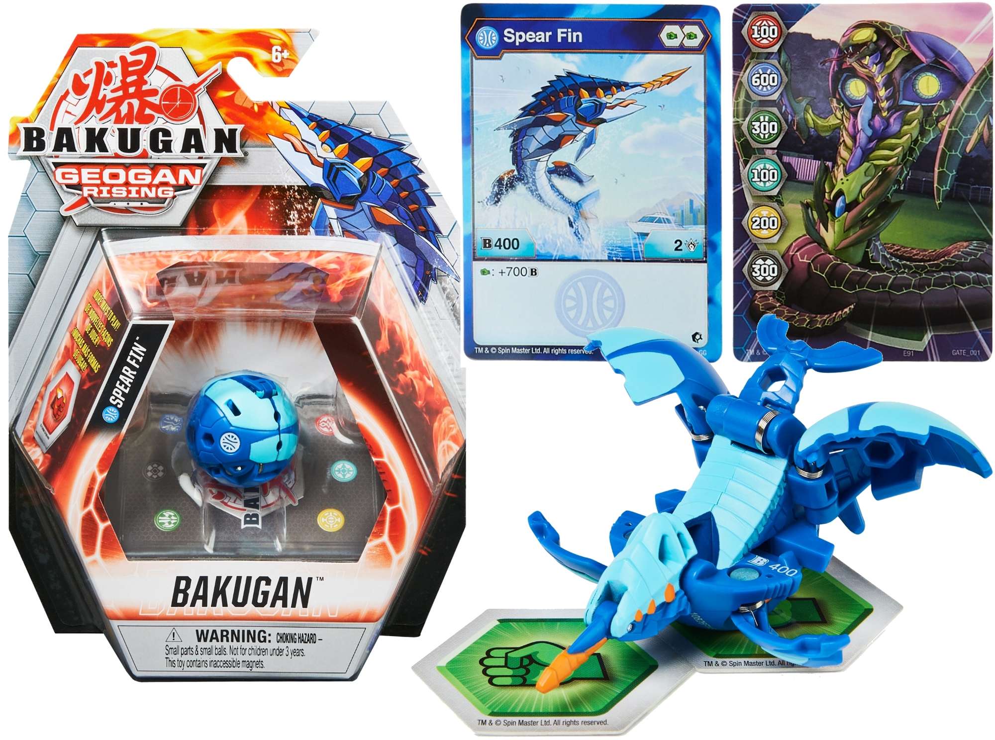 

Bakugan Geogan Rising Hydorous Spear Fin + Karty