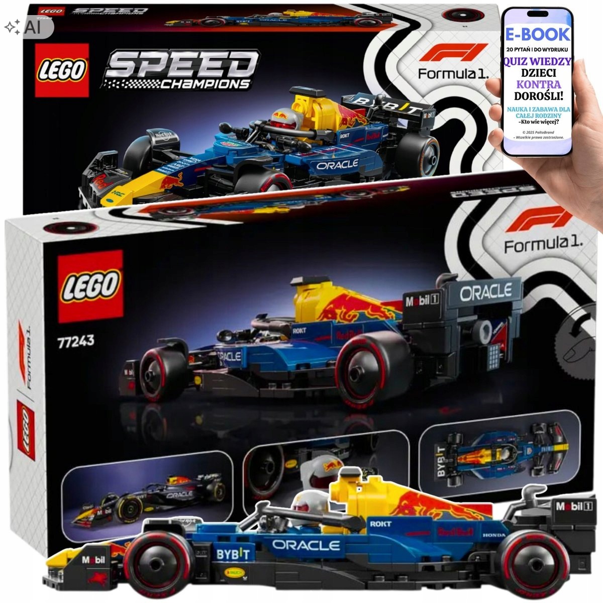 Lego Autko F1 Red Bull RB20 Bolid Dla Dziecka EBOOK-2