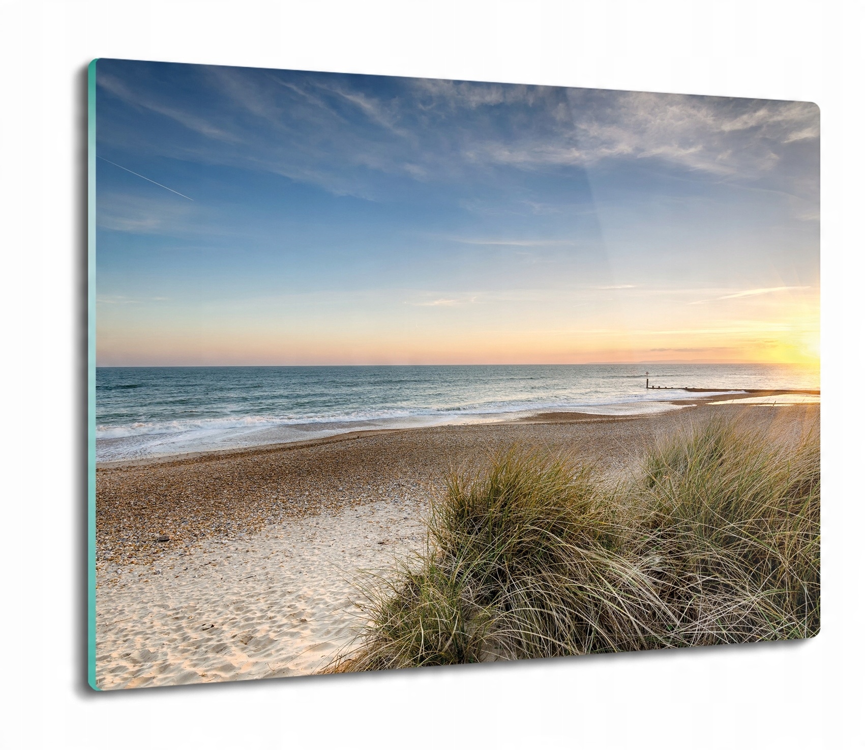 

Plaża trawy morze 60x52 deska szklana podkładka