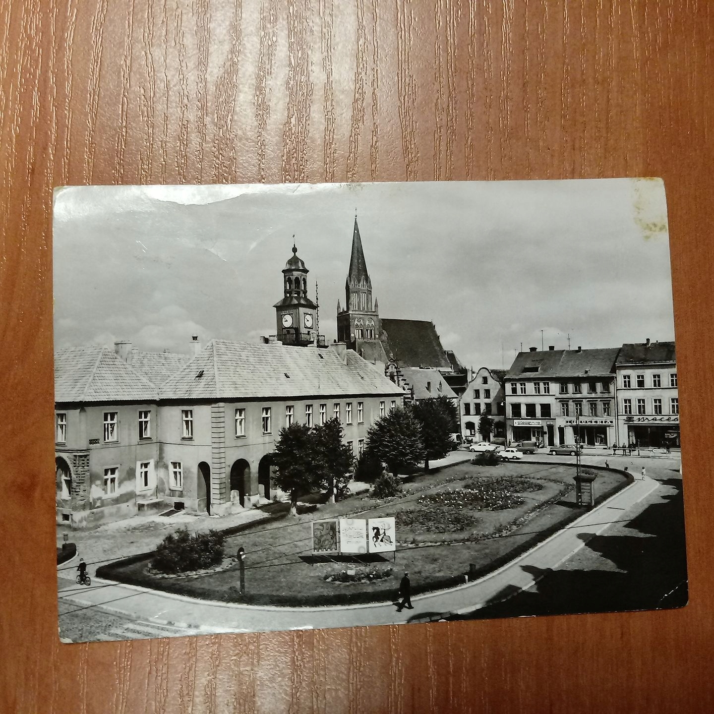 TRZEBIATÓW RYNEK RATUSZ KOŚCIÓŁ MARIACKI 1970 R. 16144 F