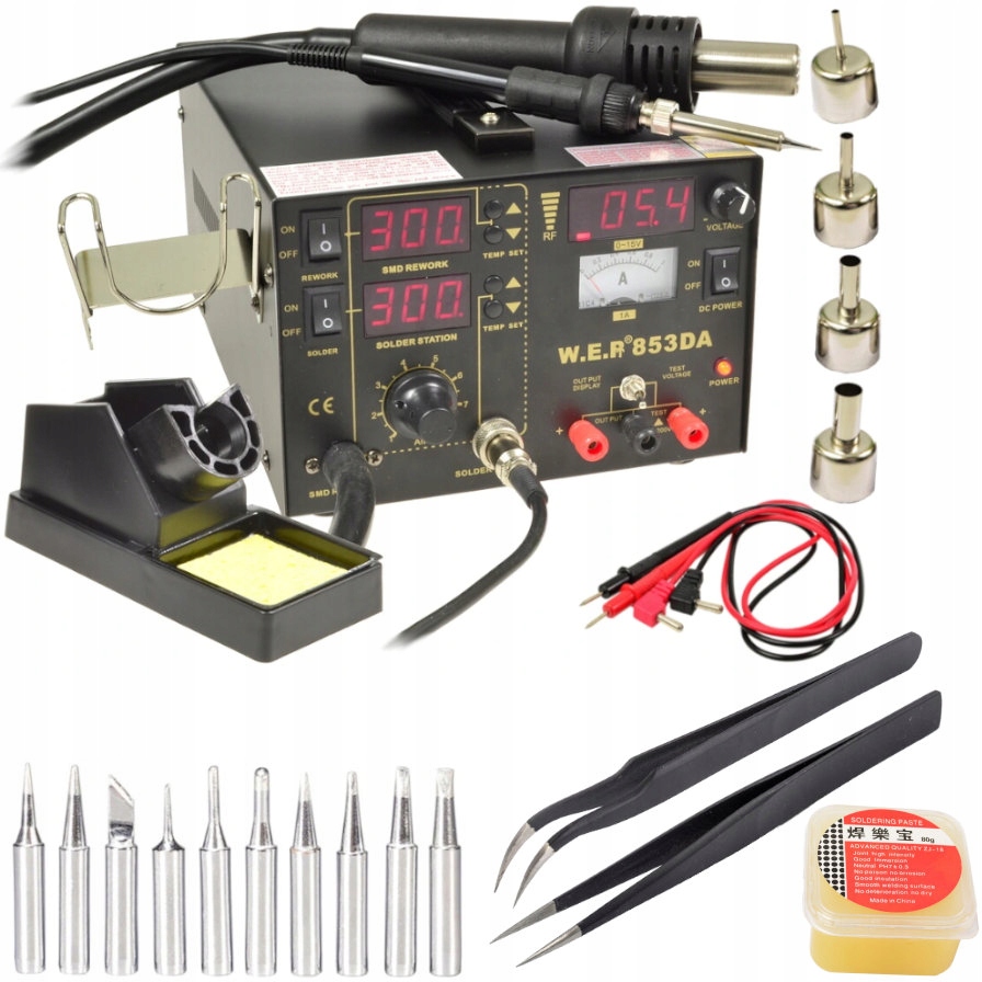 

Stacja Lutownicza Wep 853DA Groty Pasta Pęsety