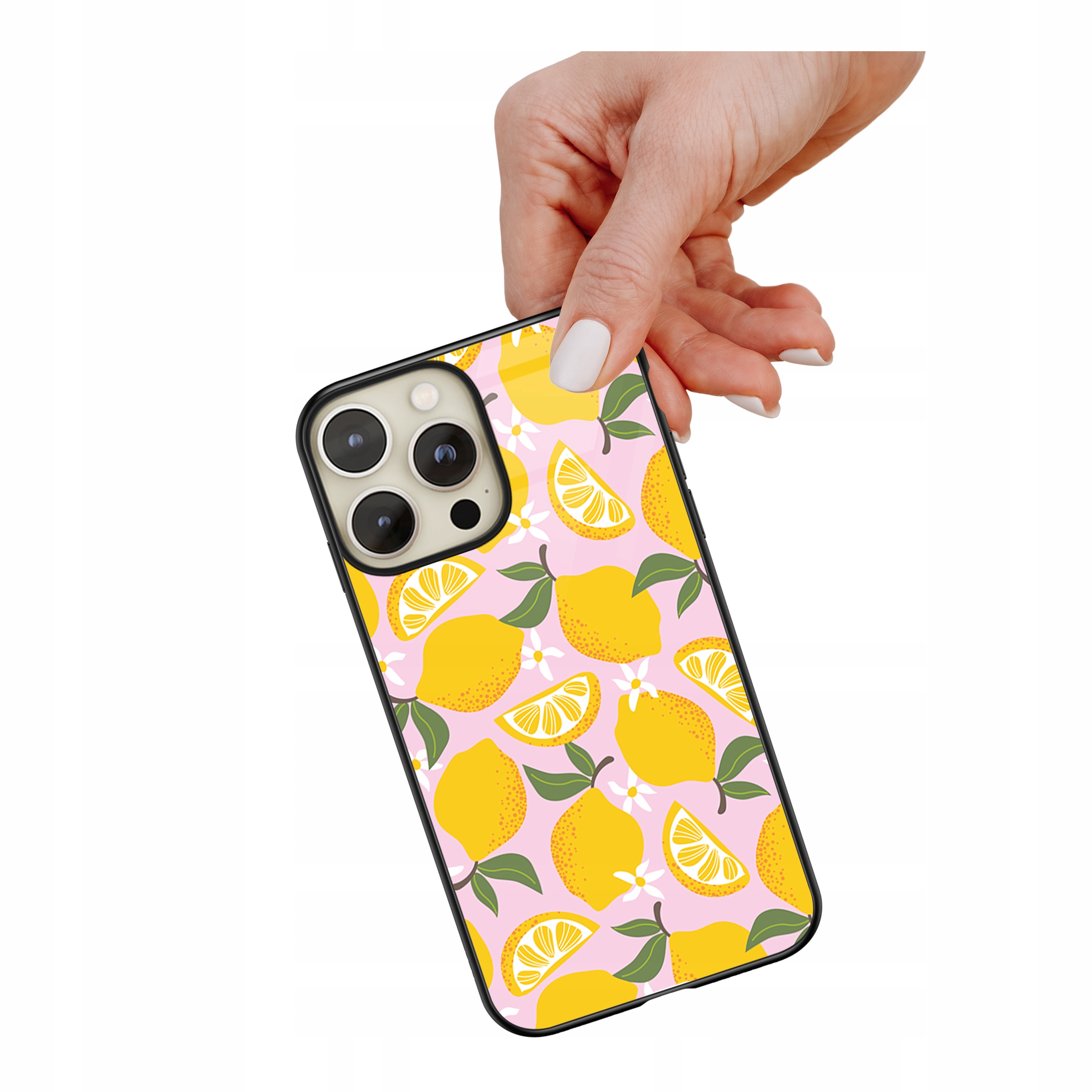 Etui szklane ceramiczne do iPhone 15 Pro Max Lemoniada