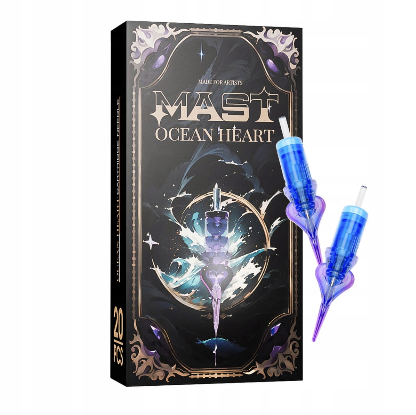 60 ks Kartridž jehla pro Pmu Mast Ocean Heart 1201RLT 0.35 mm