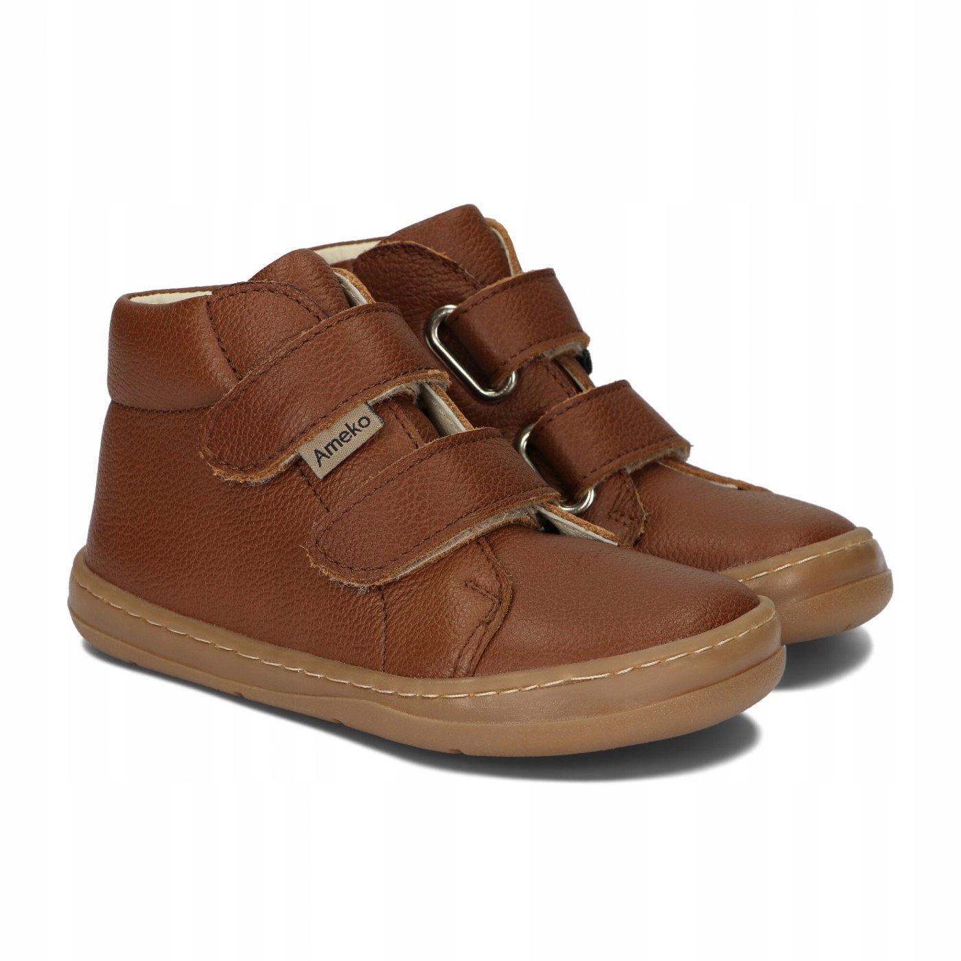 Buty skórzane Ameko Barefoot Dakota Brown 23