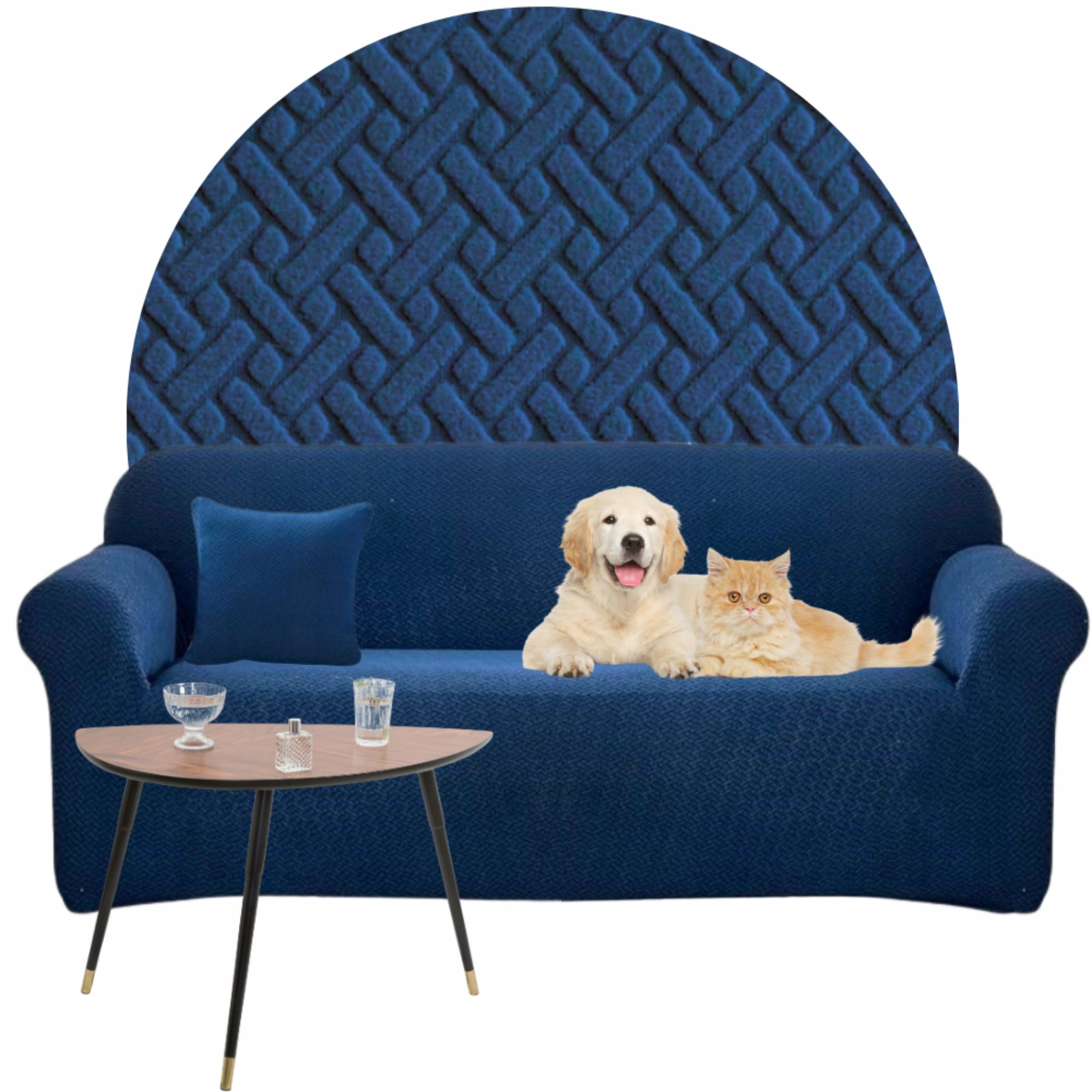 Potah Na Pohovku Rohová Pohovka Žakár Jedle Premium 190-230 Oeko Tex