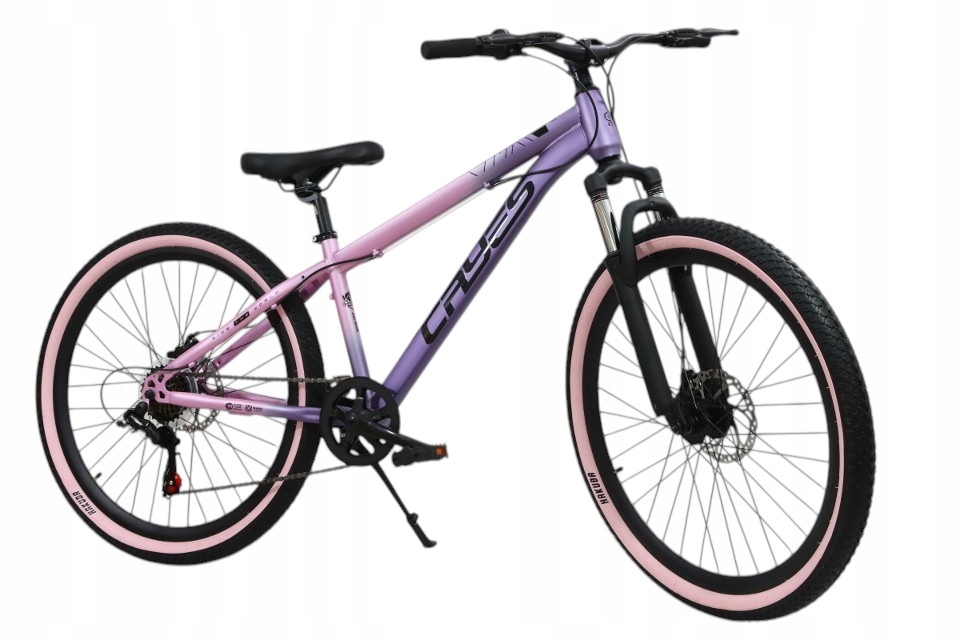 Rower Górski Mtb 26 Cali Shimano Na Komunię Dla Dziewczynki 8-13 Lat Fiolet