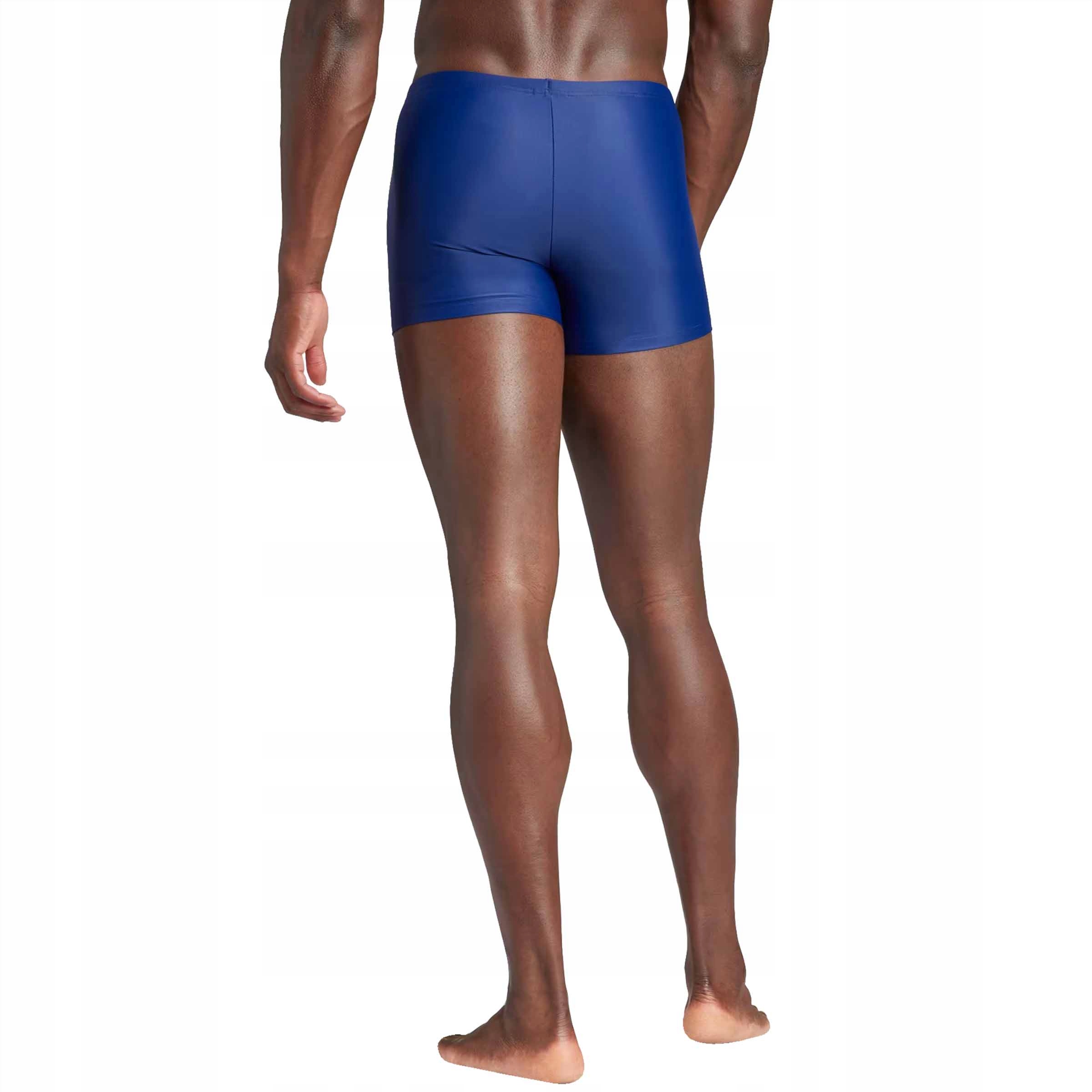 ADIDAS SOLID BOXER IU1878 SPODENKI KĄPIELÓWKI BOKSERKI BASENOWE NIEBIESKIE Rozmiar 10