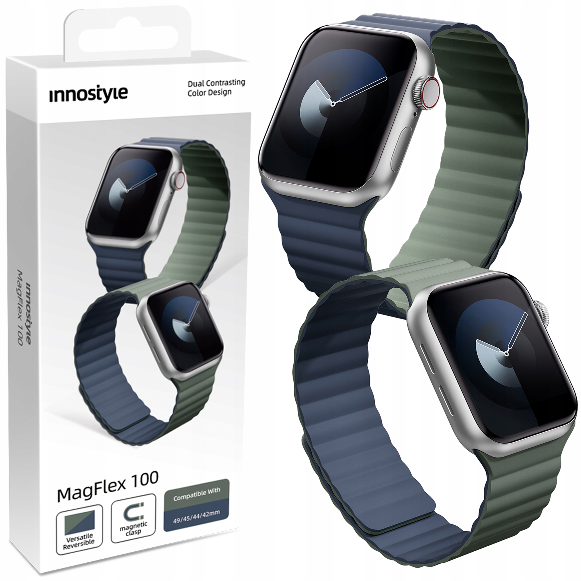 Pasek silikonowy Innostyle do Apple Watch Ultra 42-49 mm, niebieski