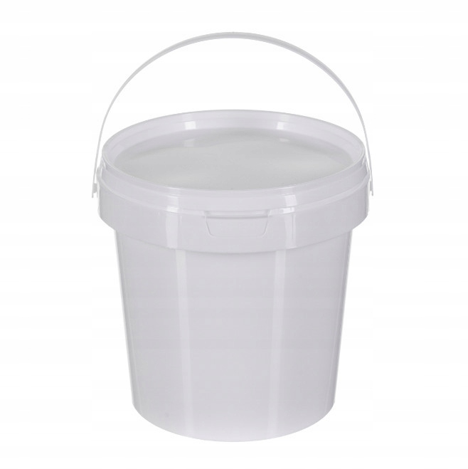 WIADERKO BIAŁE 1L Z POKRYWKĄ NA ŻYWNOŚĆ PP5