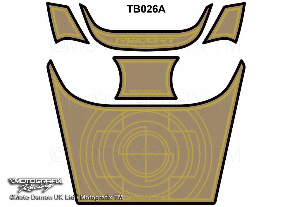 TANKPAD MOTOGRAFIX BMW R1200 RT 2005 - 2013