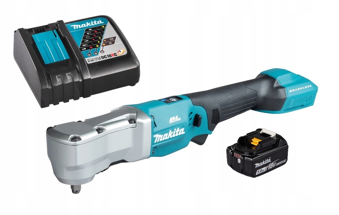 Makita Aku Kątowy Klucz Udar 3/8" 530Nm 18V Lxt 1x5Ah BL1850 DC18RC DTL302Z