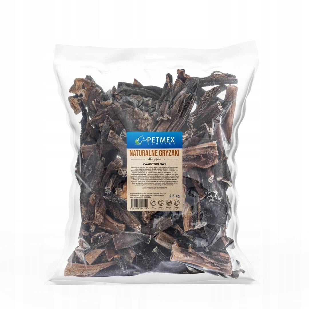 Levně Petmex Hovězí žvýkačka Přírodní Psí Pamlsek 2,5 kg