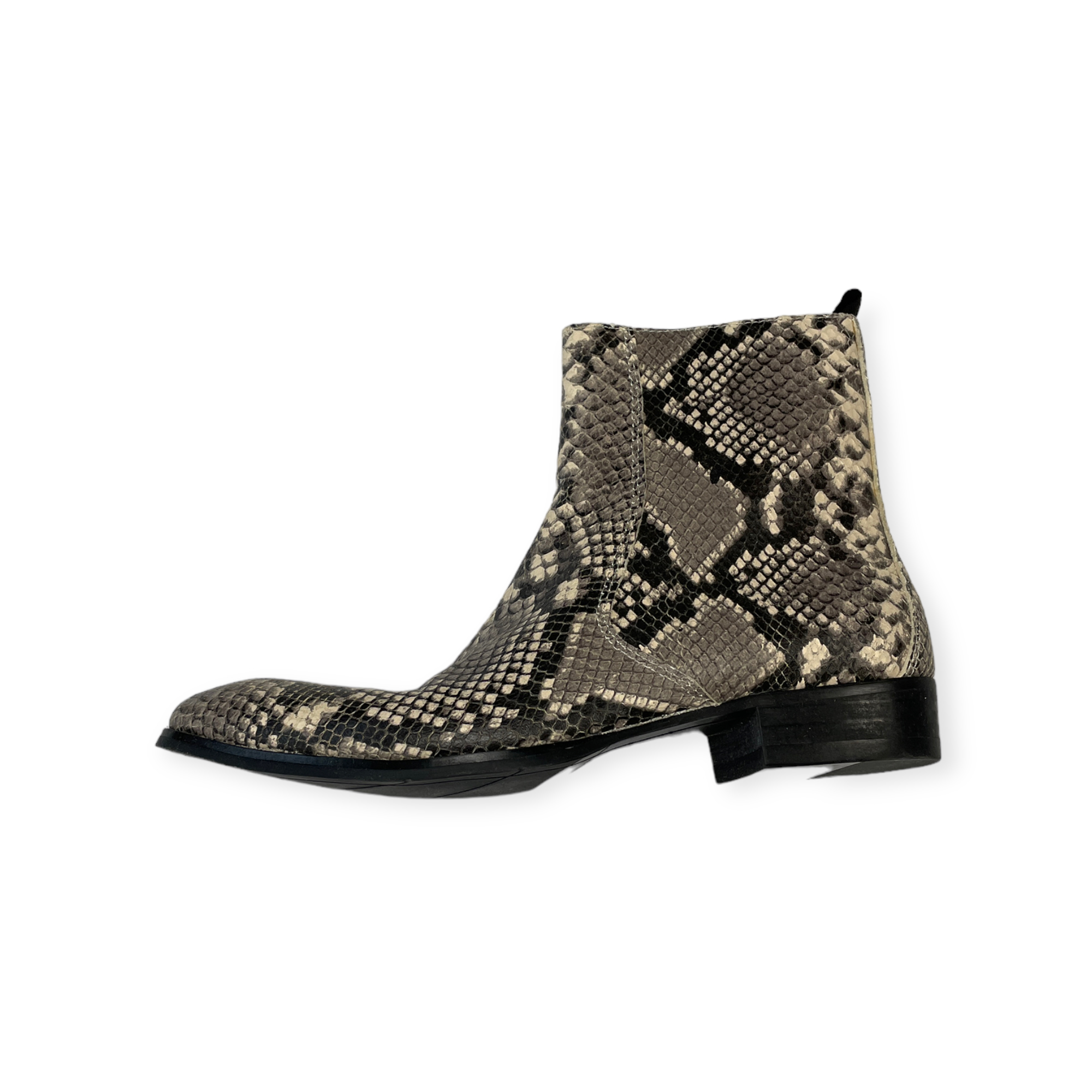Kotníkové Boty boty Steve Madden Santos Natural Snake 40
