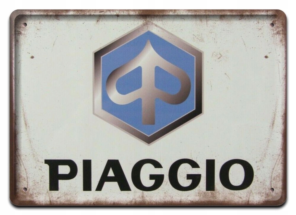 Paggio Plakat Metalowy Szyld Obrazek Retro #20496