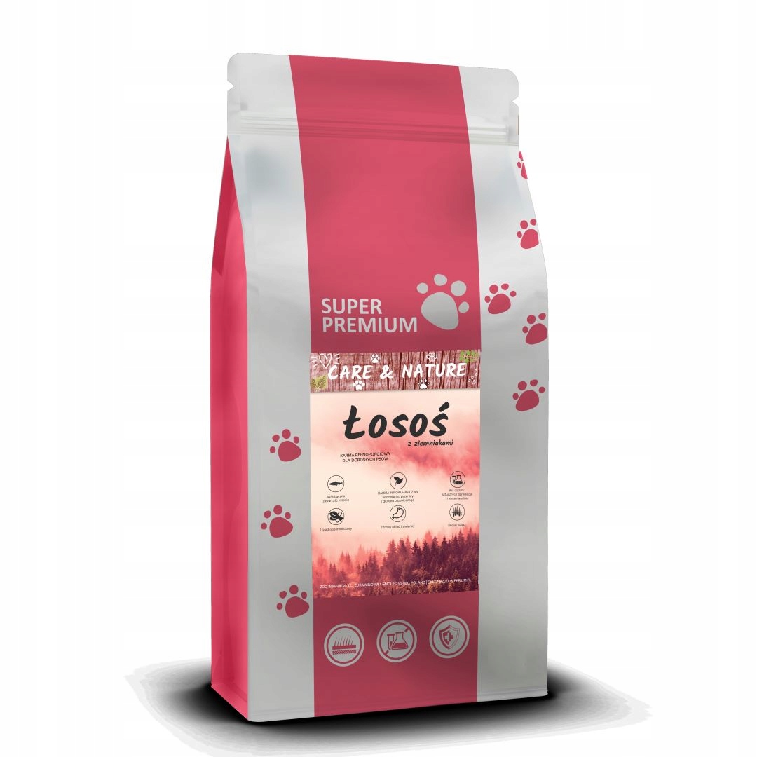 Levně Suché Krmivo pro psy Care and Nature Sp Losos Brambory 12 kg